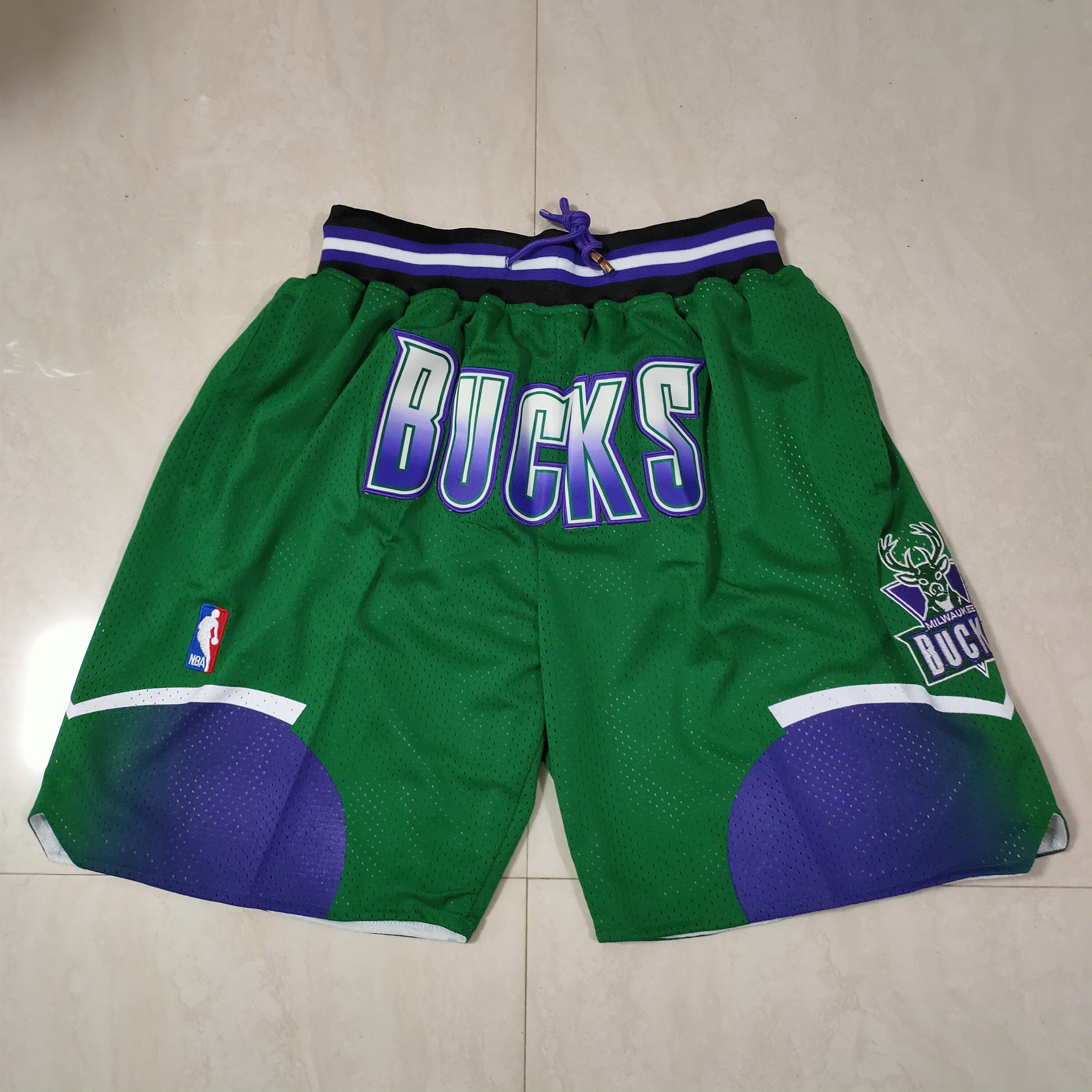Cheap Men NBA 2021 Milwaukee Bucks Green Shorts